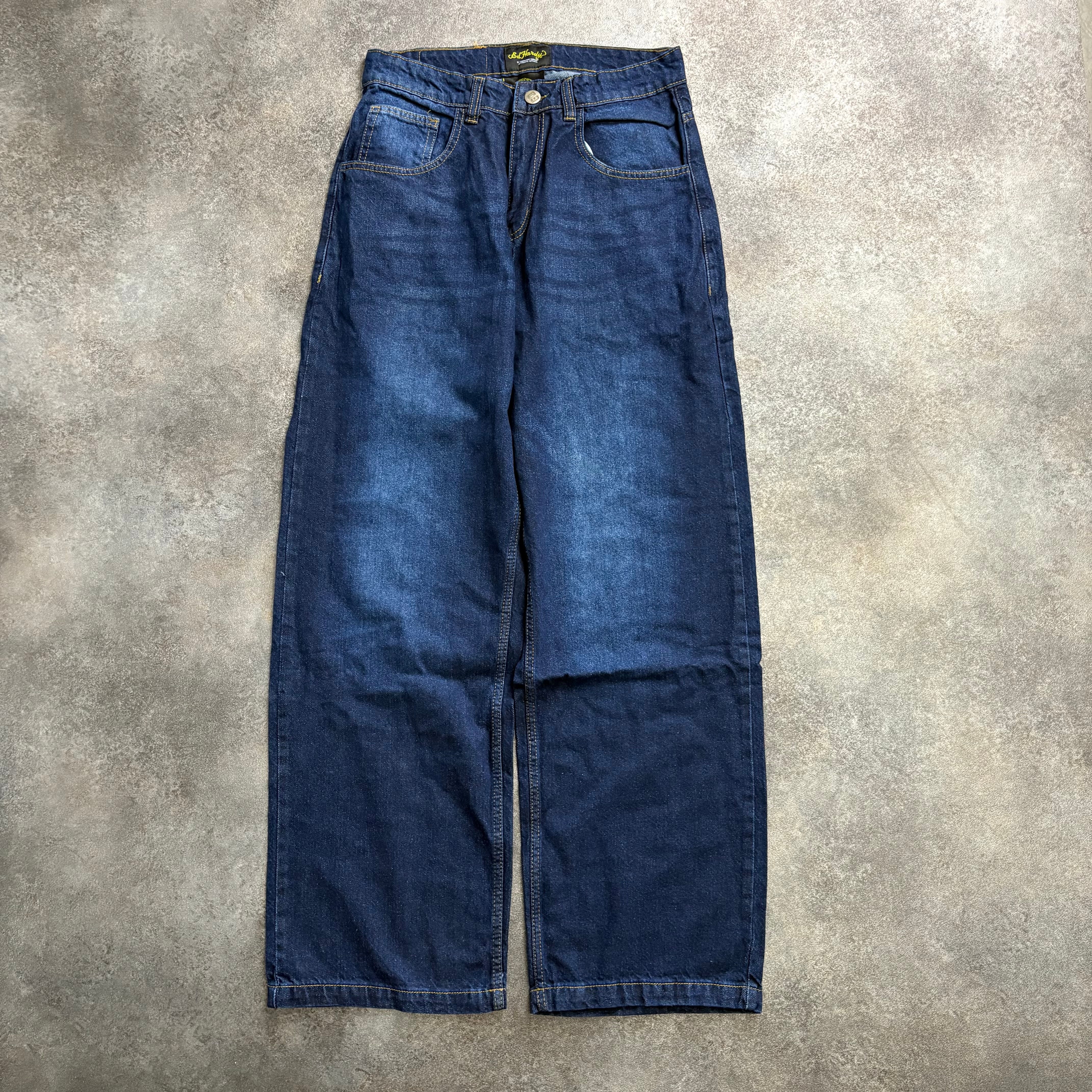 Ed Hardy “Born Wild Eagle” Dark Indigo Baggy Jeans
