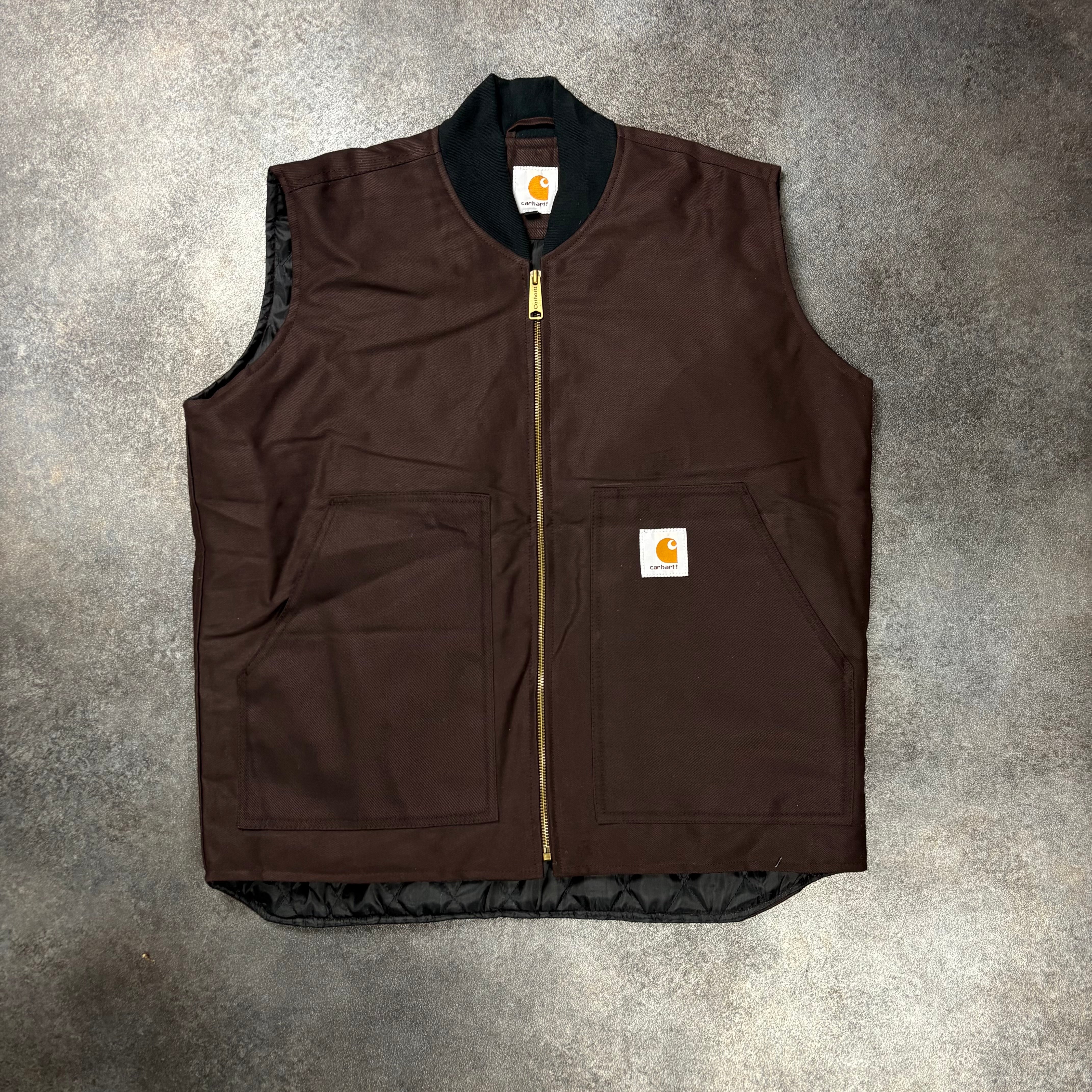 CARHARTT WORKWEAR PADDED GILET - BROWN