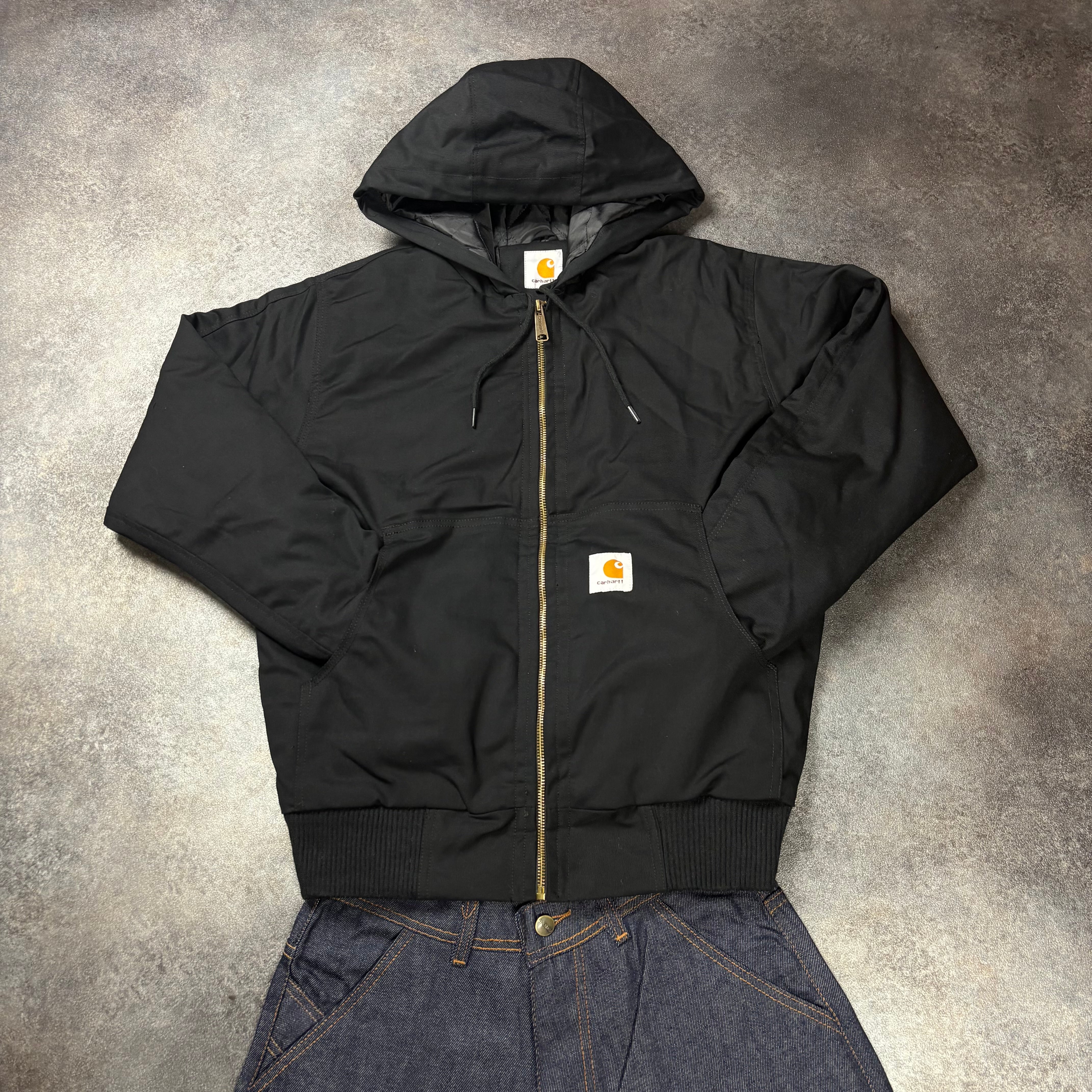 CARHARTT ACTIVE HOODED JACKET - BLACK