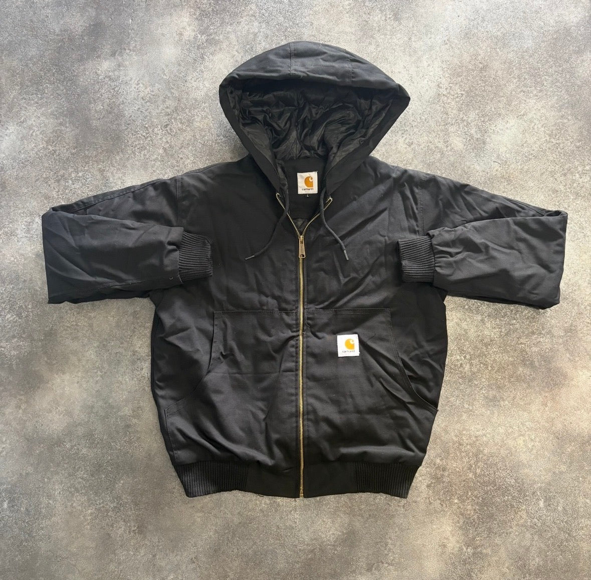 CARHARTT ACTIVE HOODED JACKET - BLACK