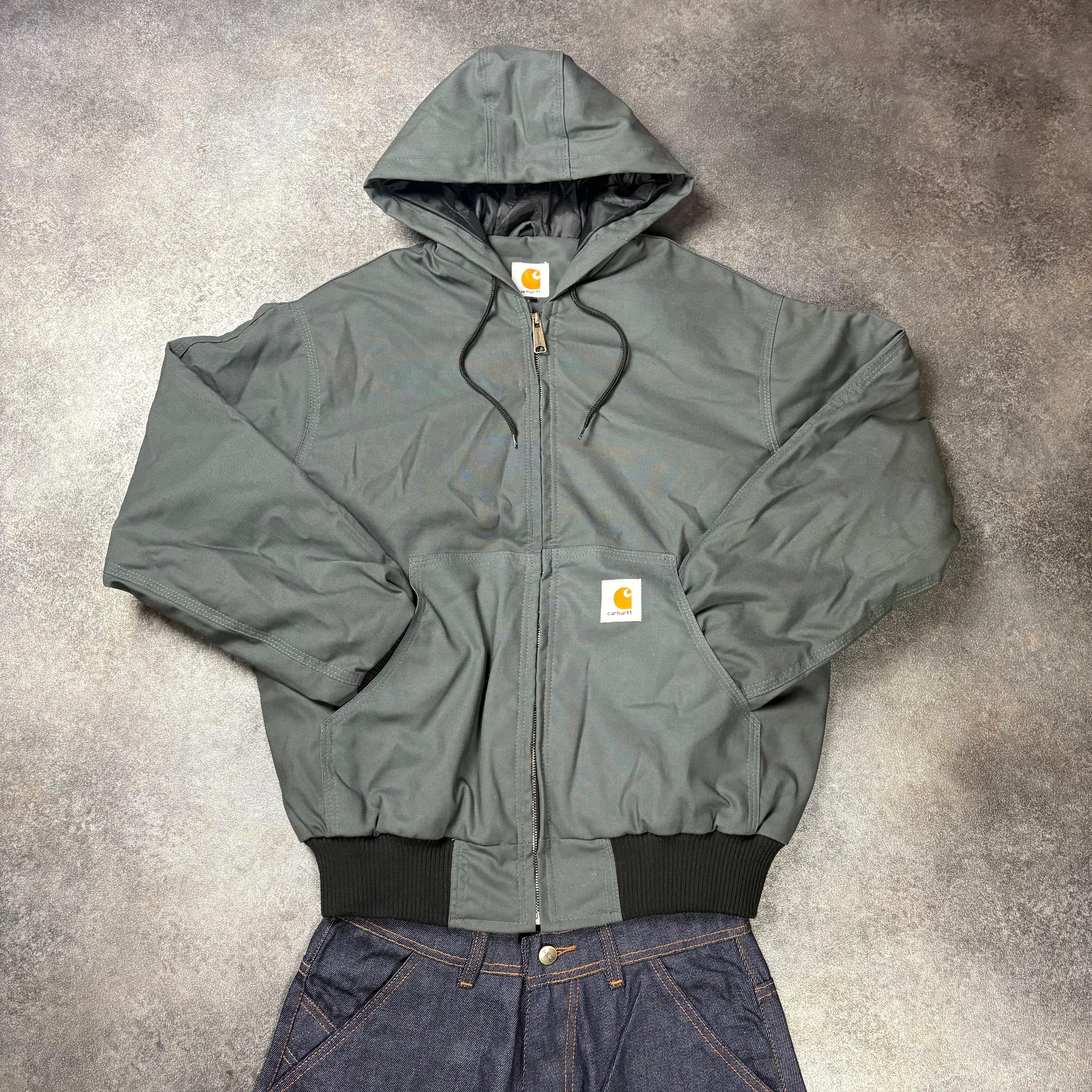 CARHARTT ACTIVE HOODED JACKET - GREY