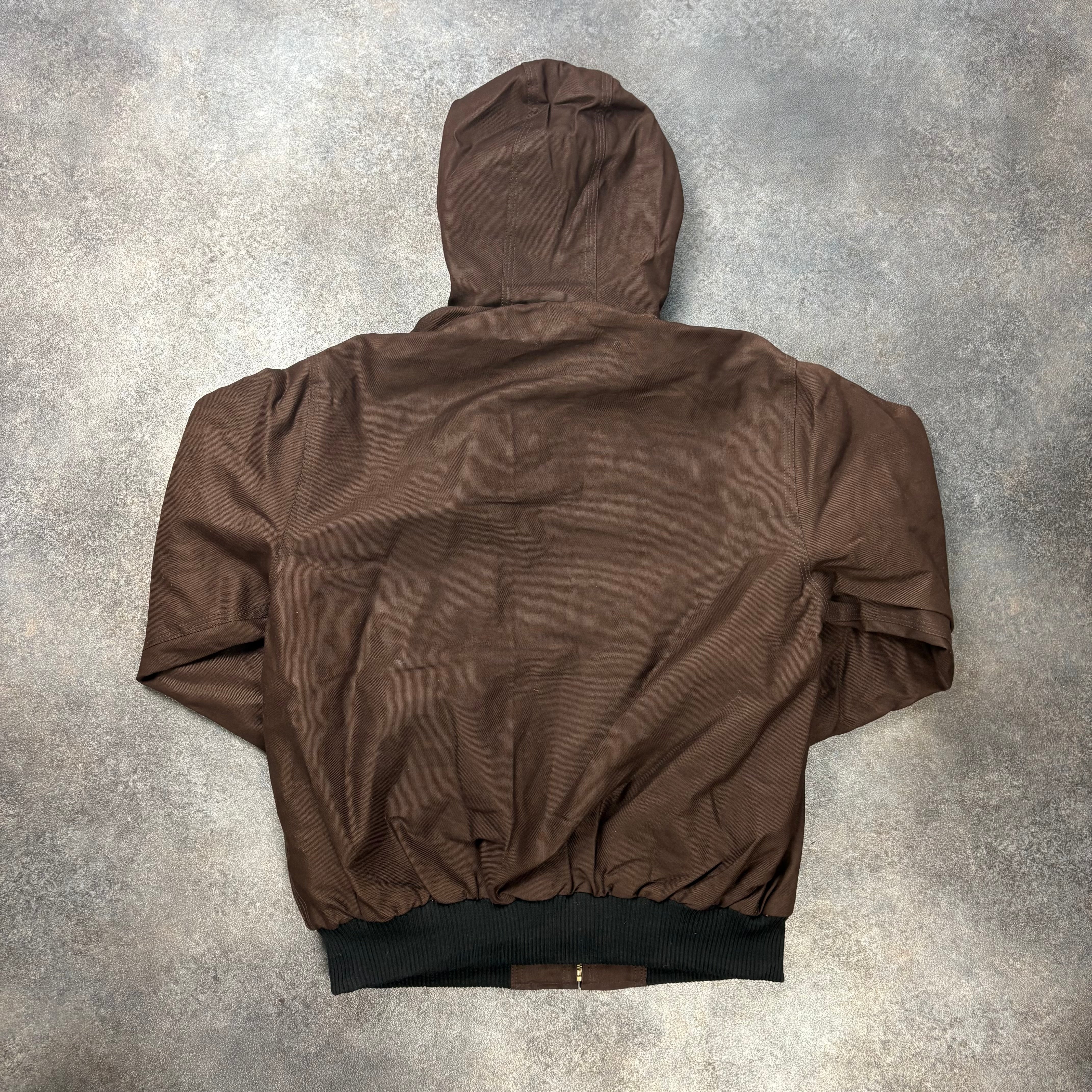 CARHARTT ACTIVE HOODED JACKET - BROWN