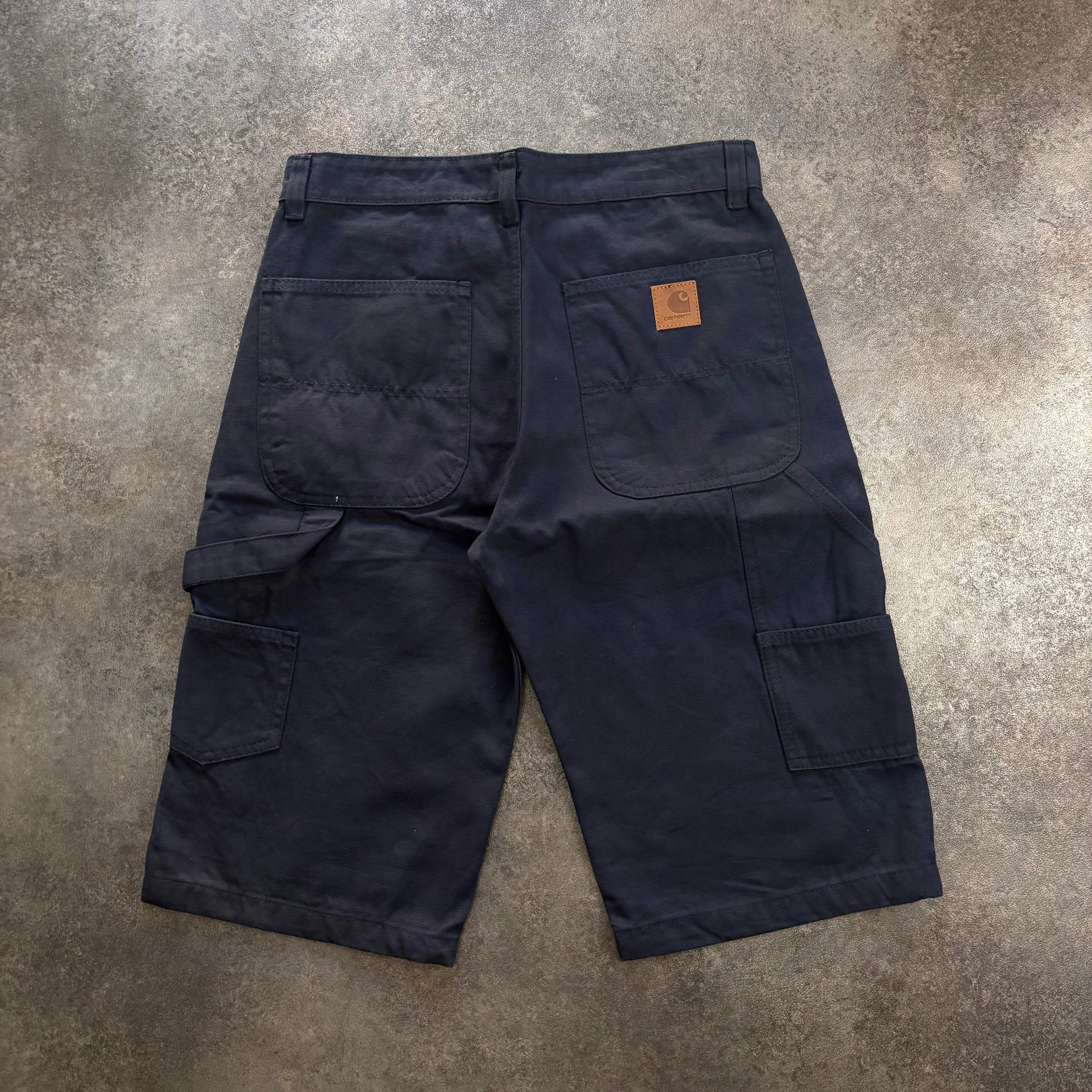 Carhartt Rugged Duck Canvas Carpenter Shorts - Navy