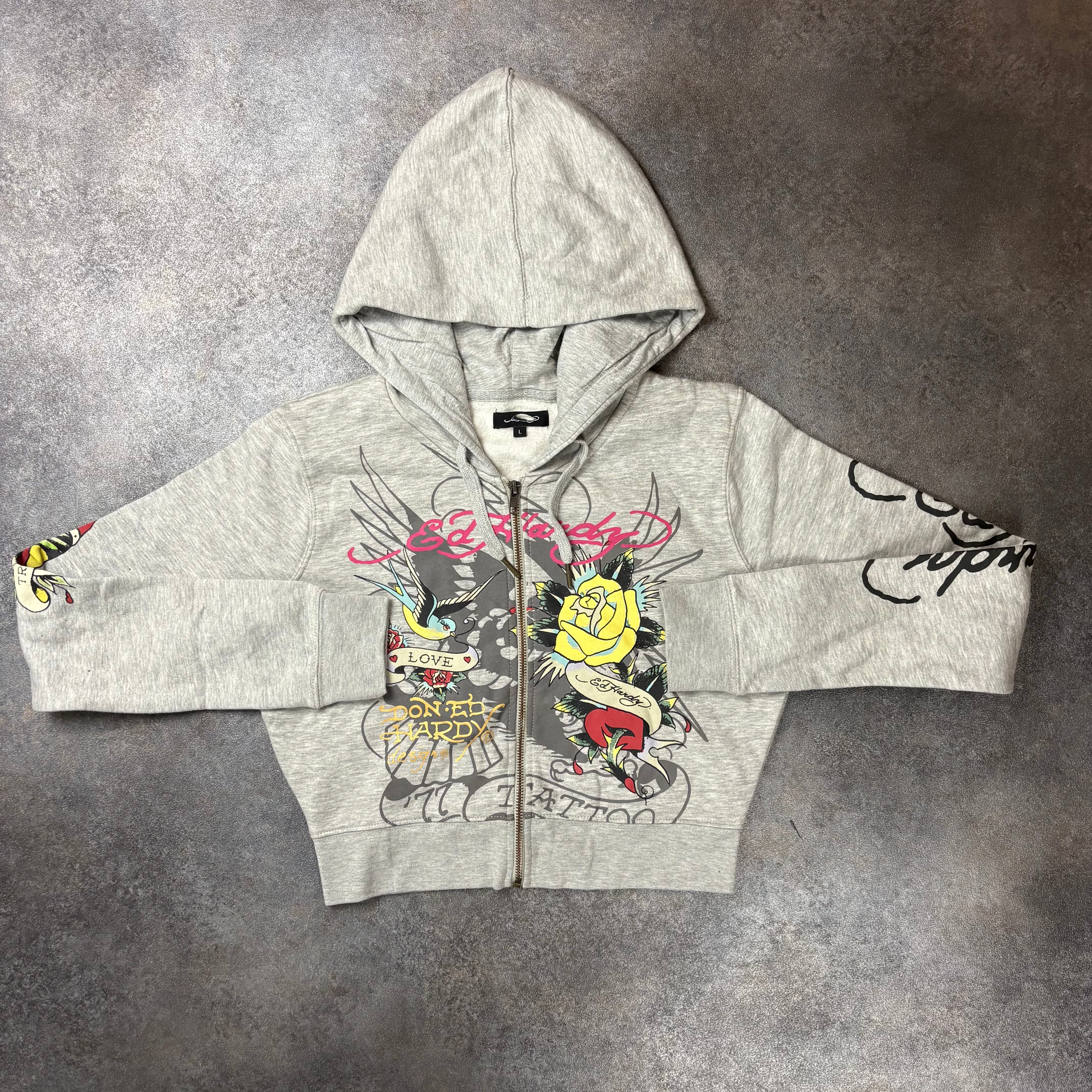 ED HARDY TRACKSUIT - GREY