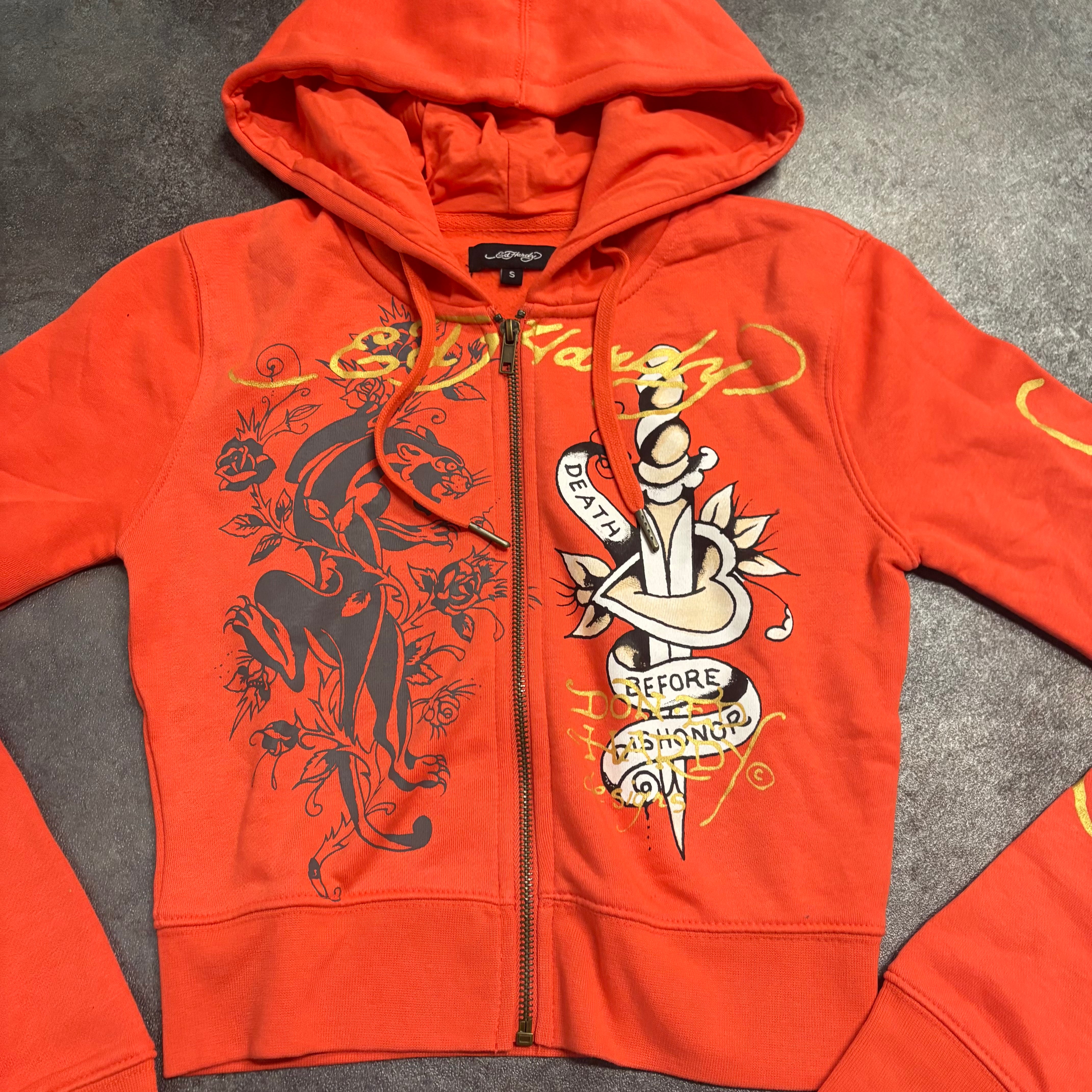 ED HARDY JUMPER - ORANGE