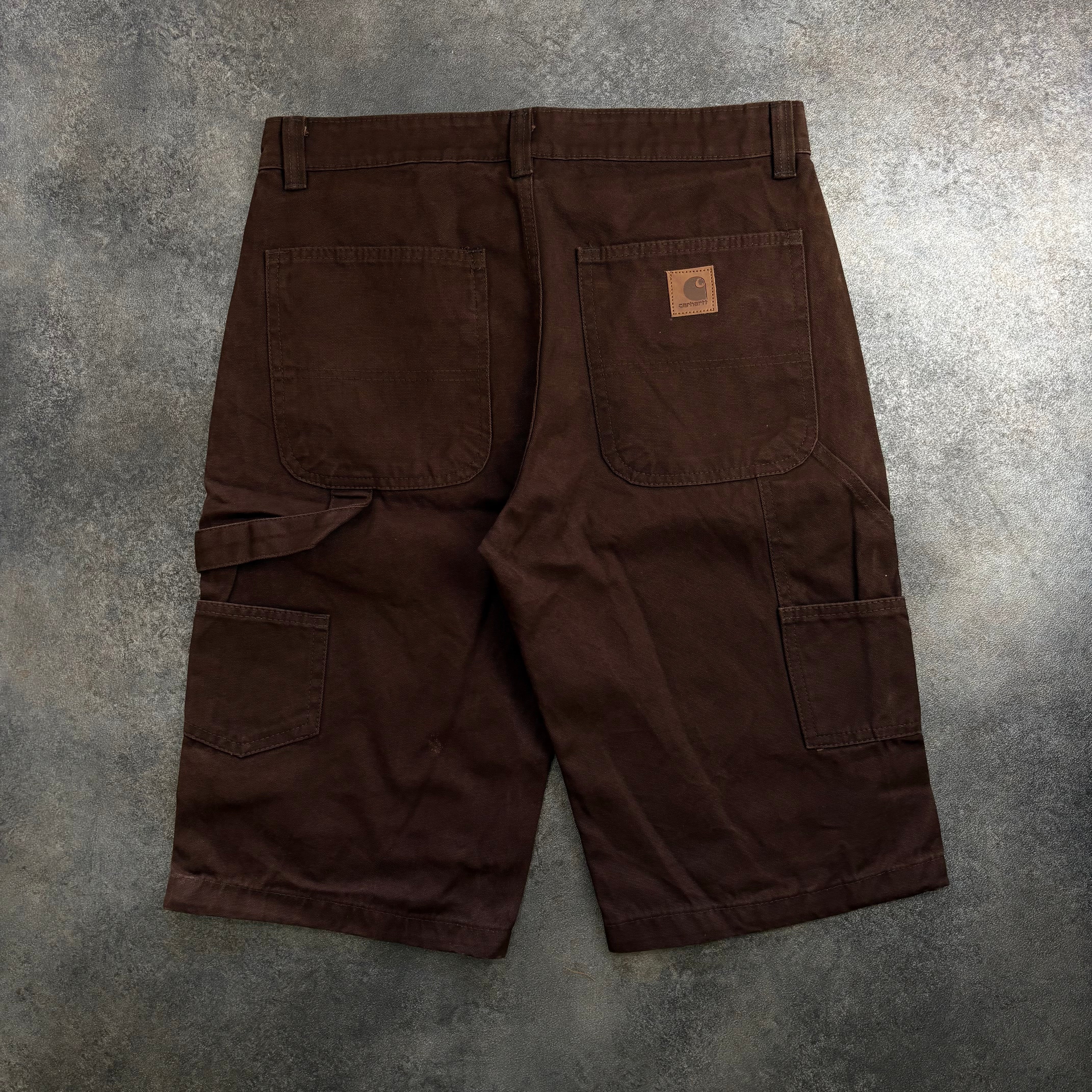Carhartt Rugged Duck Canvas Carpenter Shorts - Brown