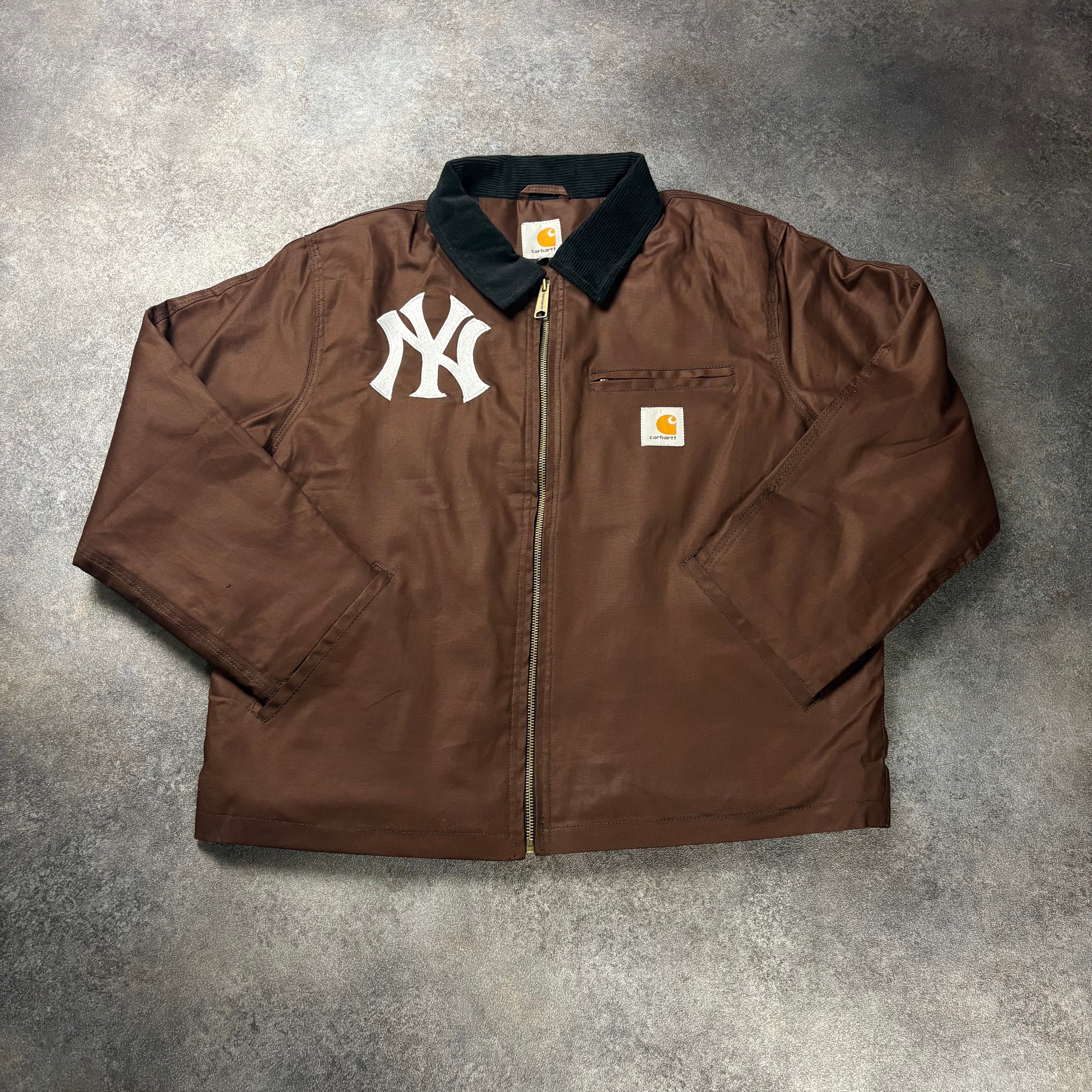 CARHARTT NY DETROIT JACKET - BROWN
