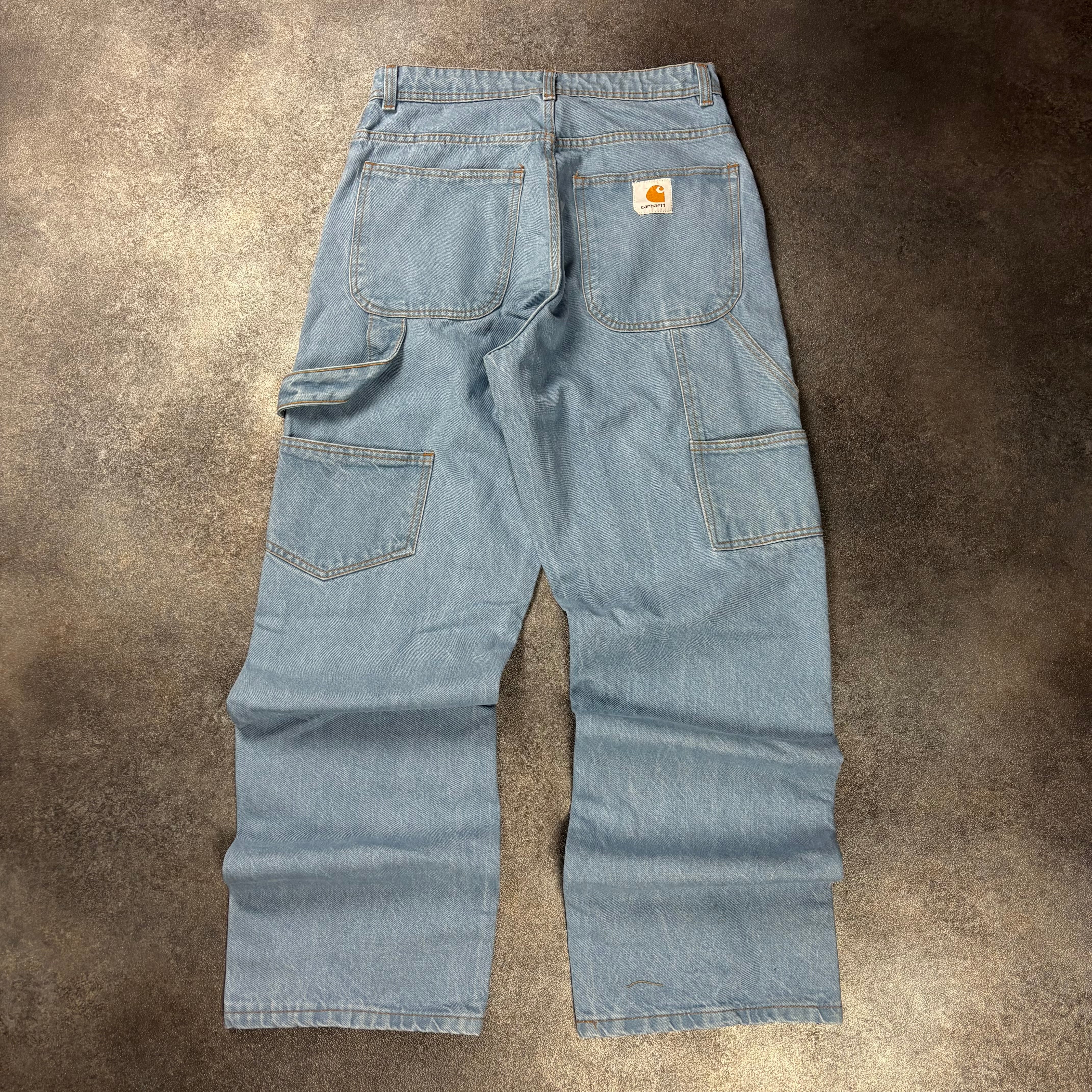 CARHARTT OG DOUBLE KNEE JEANS - LIGHT BLUE