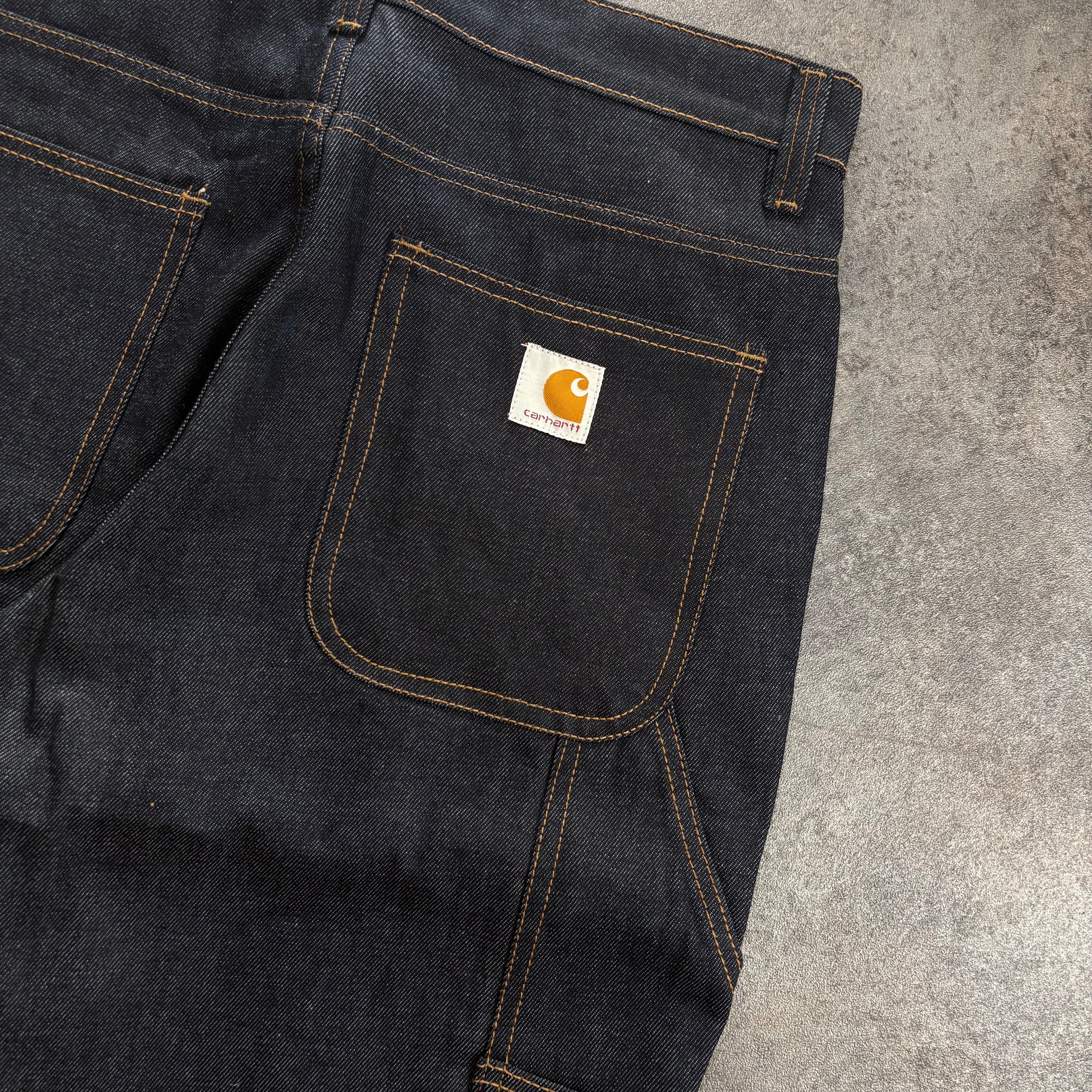 Carhartt Raw Denim Carpenter Jeans – Dark Navy