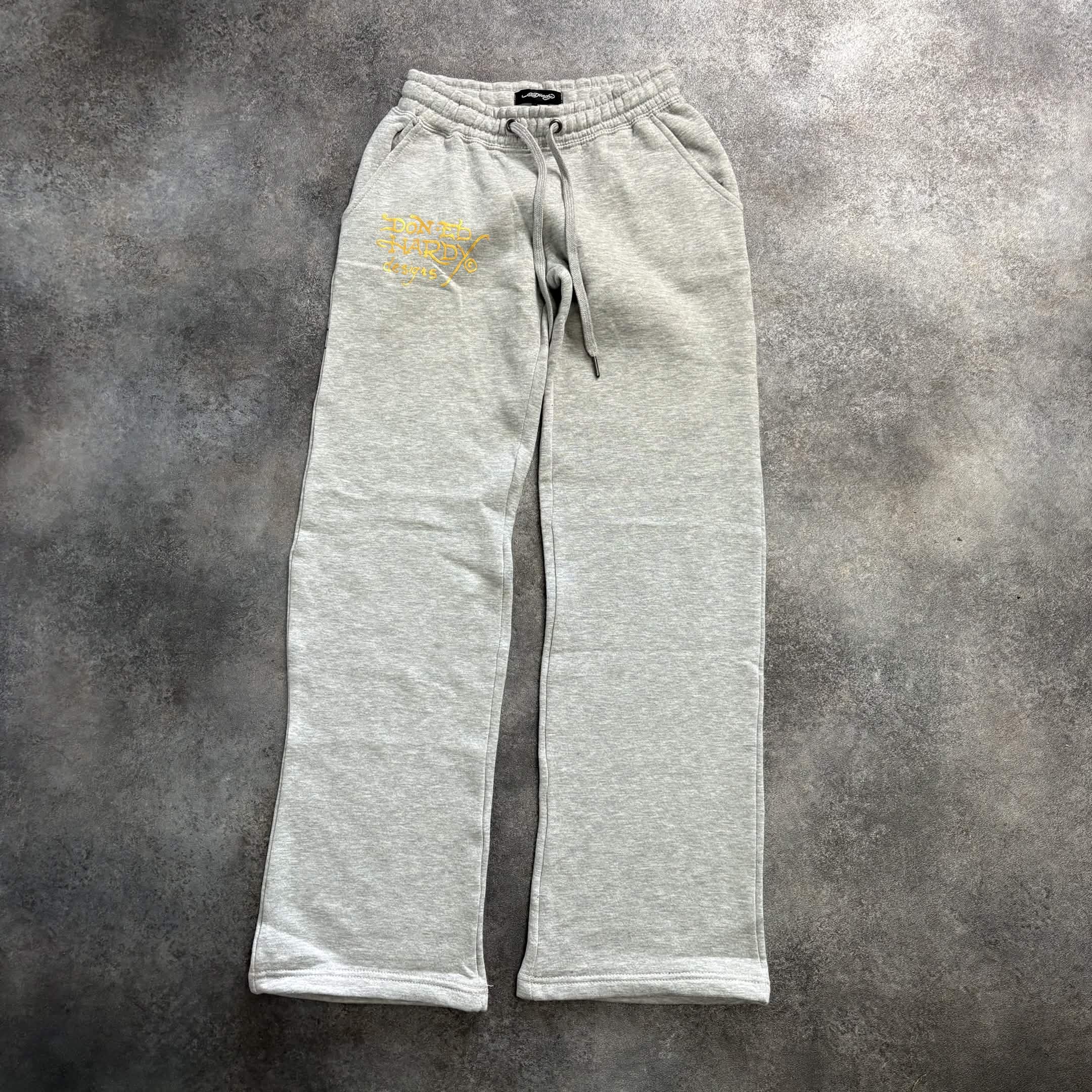 Ed Hardy Roaring Lion Zip-Up Tracksuit – Heather Grey
